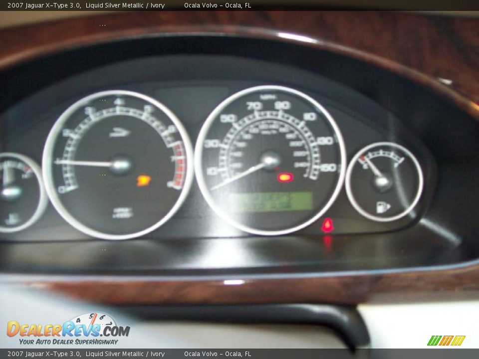 2007 Jaguar X-Type 3.0 Liquid Silver Metallic / Ivory Photo #14