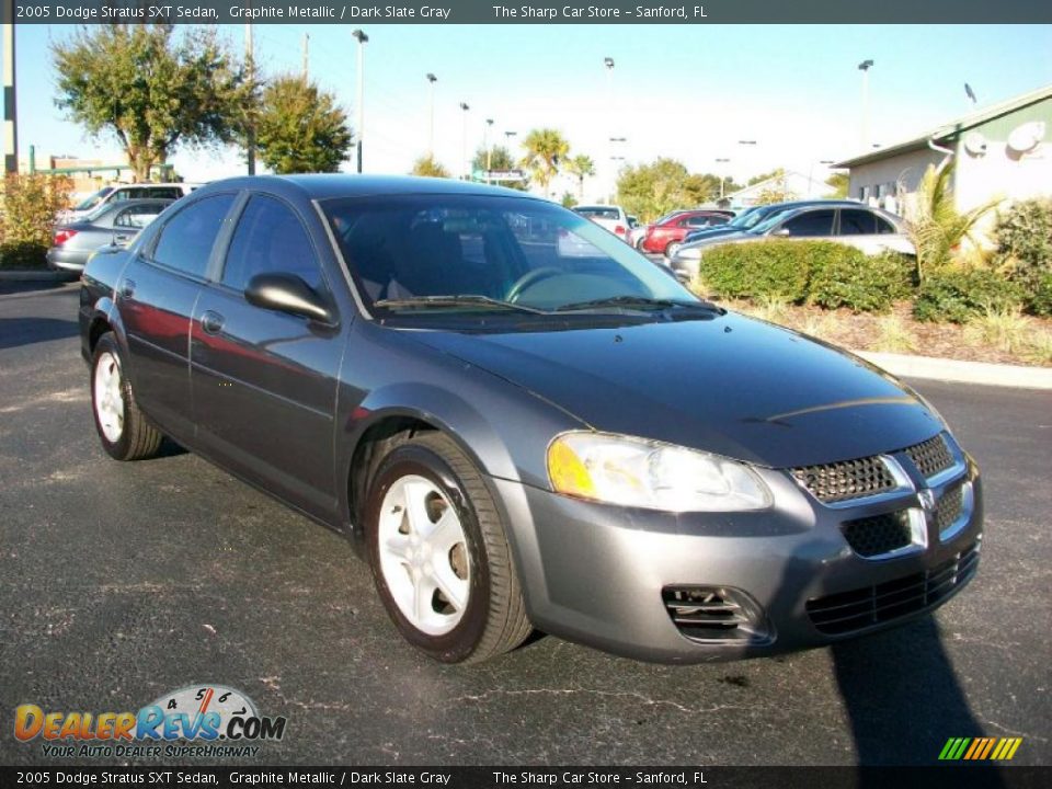 2005 Dodge Stratus SXT Sedan Graphite Metallic / Dark Slate Gray Photo #3