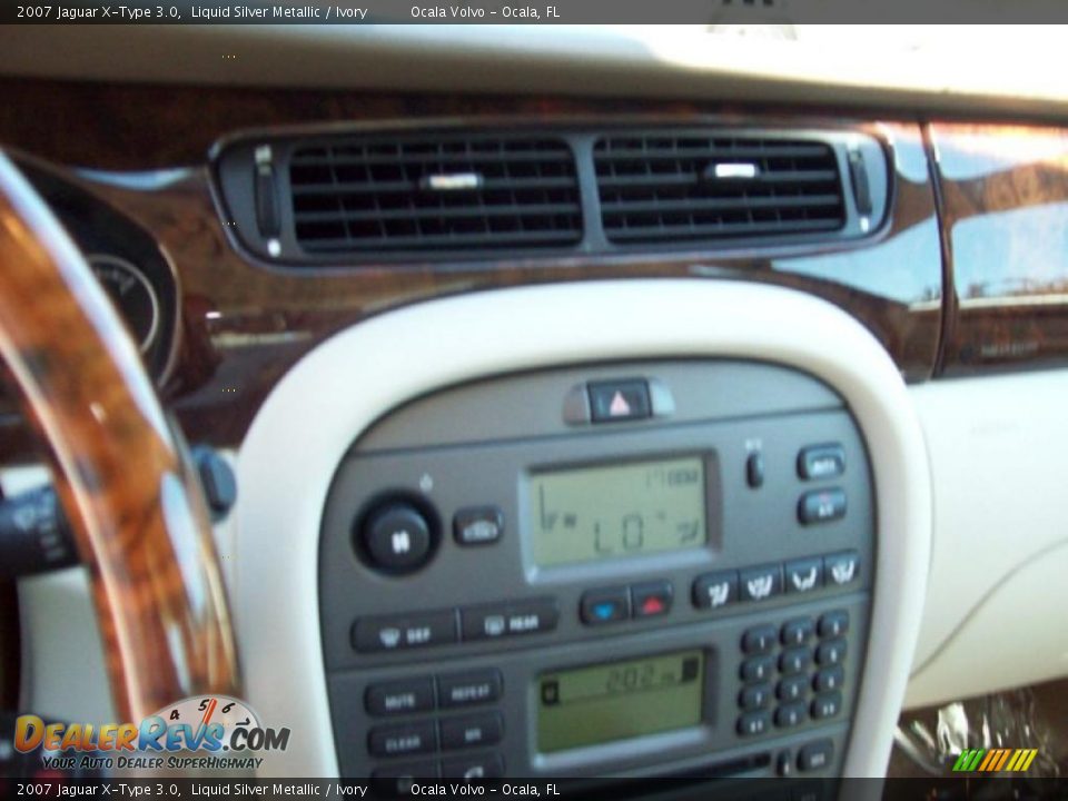 2007 Jaguar X-Type 3.0 Liquid Silver Metallic / Ivory Photo #15