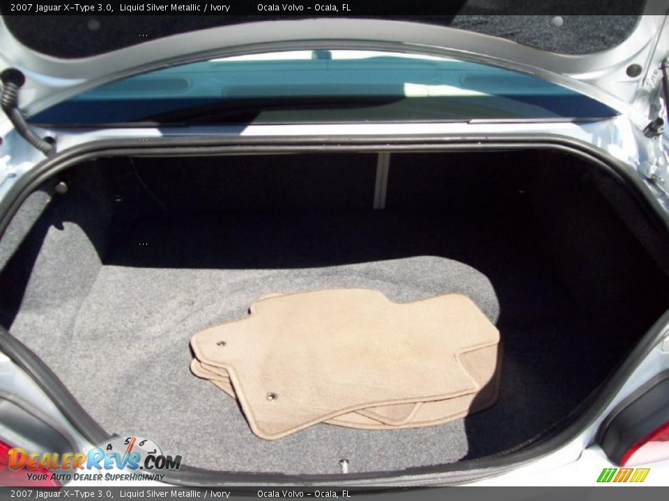 2007 Jaguar X-Type 3.0 Liquid Silver Metallic / Ivory Photo #19