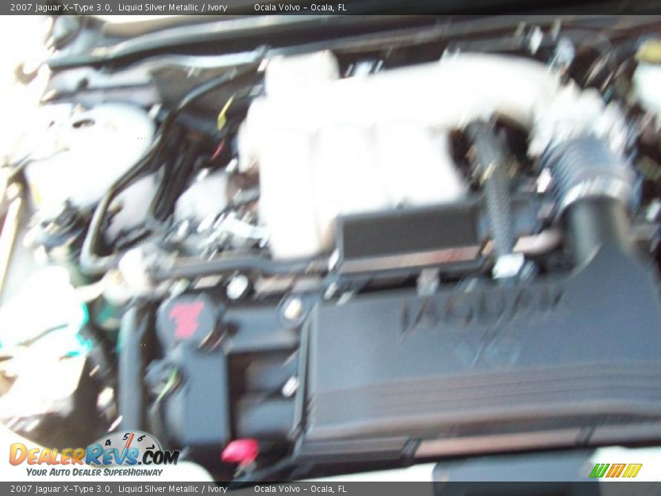 2007 Jaguar X-Type 3.0 Liquid Silver Metallic / Ivory Photo #20