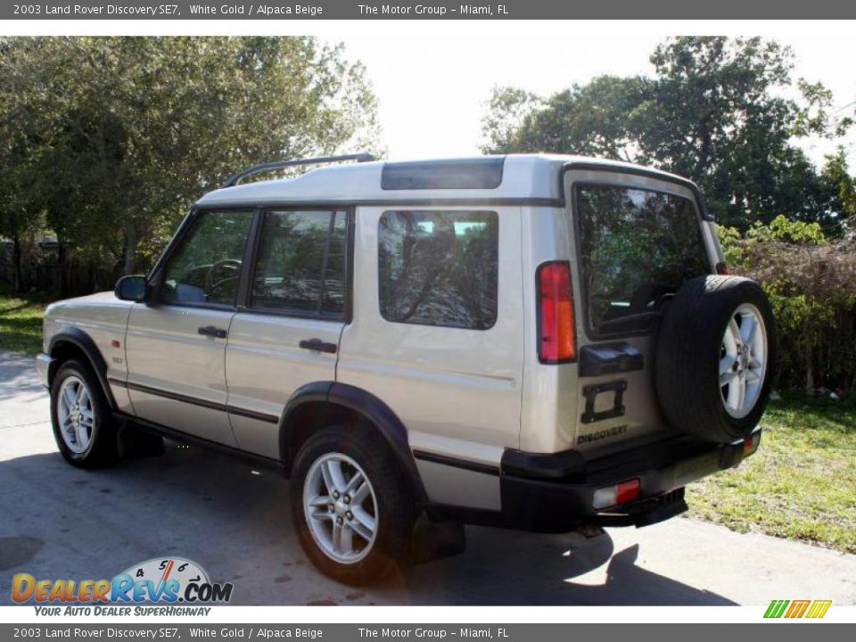 2003 Land Rover Discovery SE7 White Gold / Alpaca Beige Photo #5