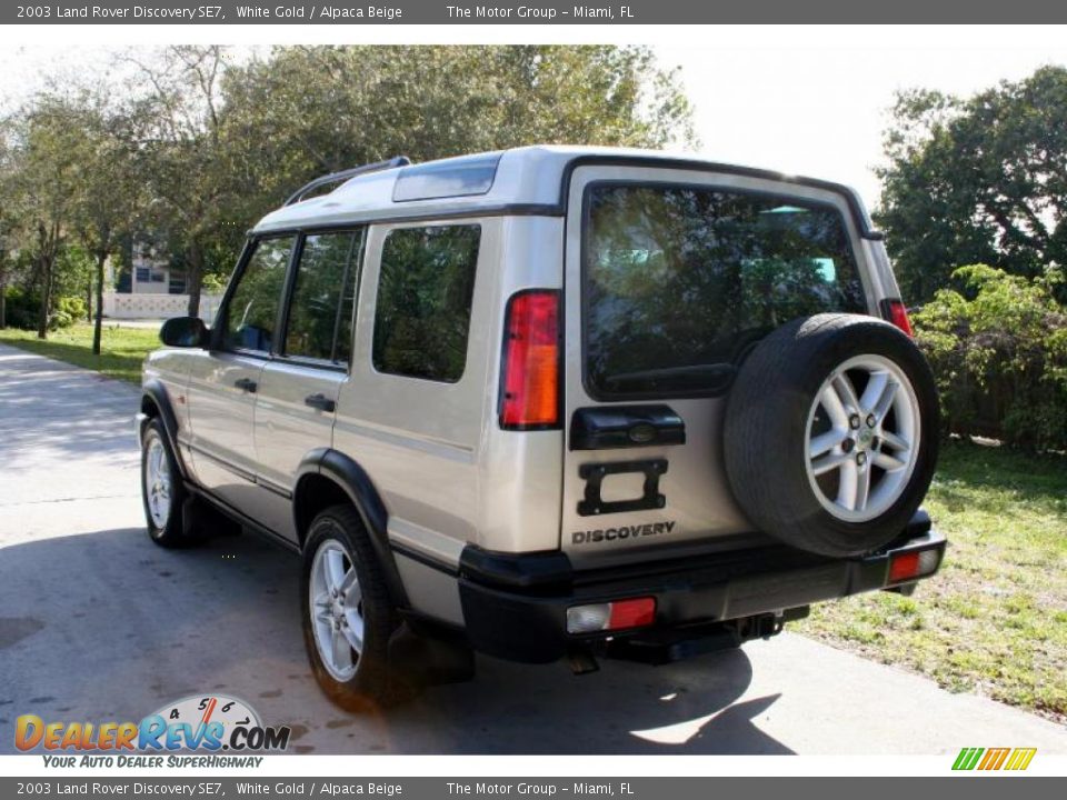 2003 Land Rover Discovery SE7 White Gold / Alpaca Beige Photo #6