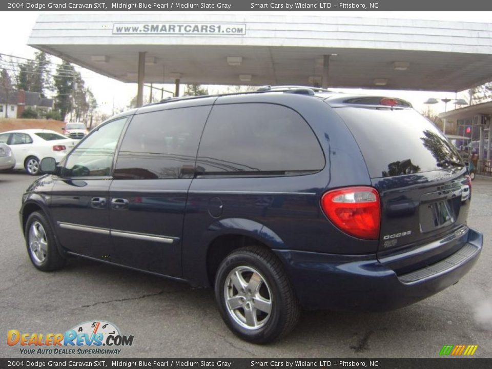 2004 Dodge Grand Caravan SXT Midnight Blue Pearl / Medium Slate Gray Photo #6