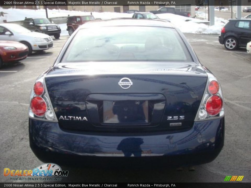 2006 Nissan Altima 2.5 S Special Edition Majestic Blue Metallic / Charcoal Photo #4