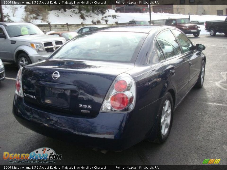 2006 Nissan Altima 2.5 S Special Edition Majestic Blue Metallic / Charcoal Photo #5