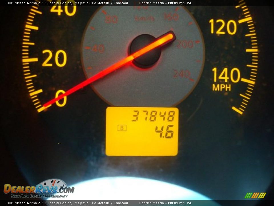 2006 Nissan Altima 2.5 S Special Edition Majestic Blue Metallic / Charcoal Photo #20