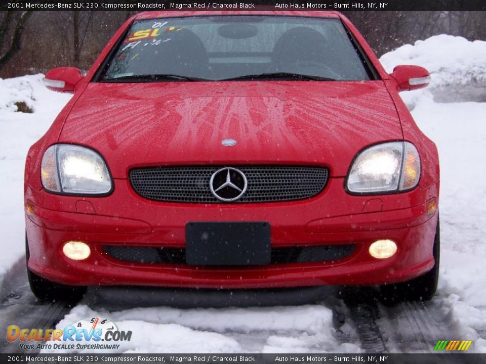 2001 Mercedes-Benz SLK 230 Kompressor Roadster Magma Red / Charcoal Black Photo #2