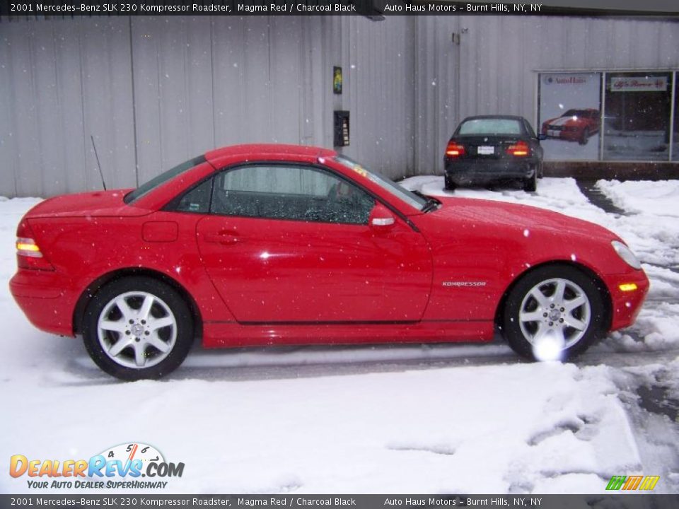 2001 Mercedes-Benz SLK 230 Kompressor Roadster Magma Red / Charcoal Black Photo #4