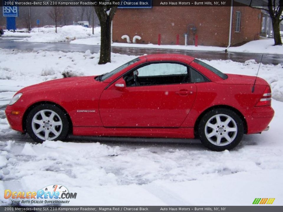 2001 Mercedes-Benz SLK 230 Kompressor Roadster Magma Red / Charcoal Black Photo #8
