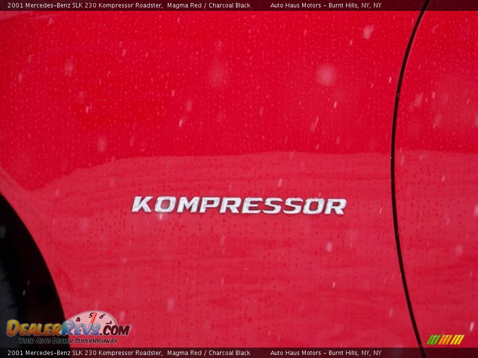 2001 Mercedes-Benz SLK 230 Kompressor Roadster Magma Red / Charcoal Black Photo #9