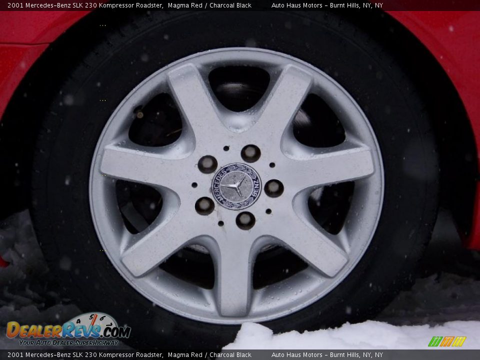 2001 Mercedes-Benz SLK 230 Kompressor Roadster Magma Red / Charcoal Black Photo #10