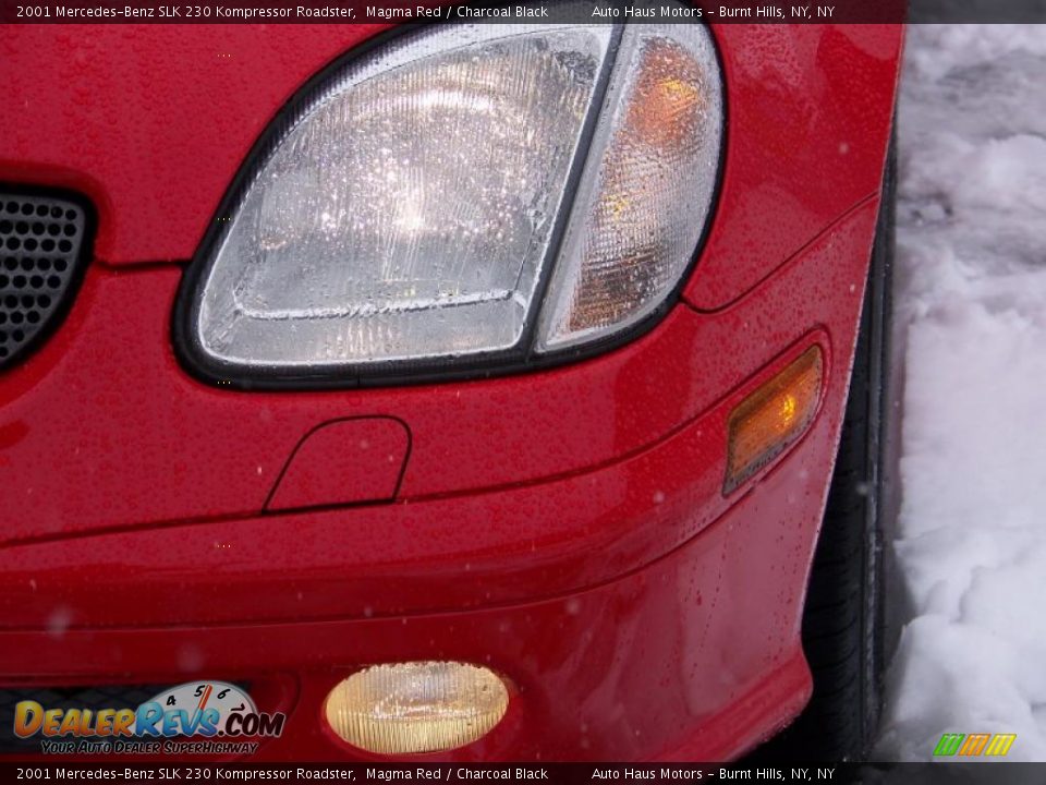 2001 Mercedes-Benz SLK 230 Kompressor Roadster Magma Red / Charcoal Black Photo #11