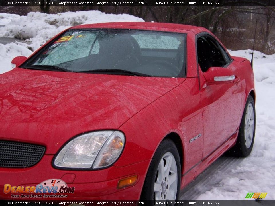 2001 Mercedes-Benz SLK 230 Kompressor Roadster Magma Red / Charcoal Black Photo #12