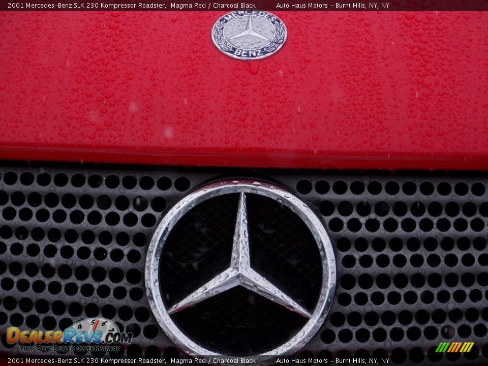 2001 Mercedes-Benz SLK 230 Kompressor Roadster Magma Red / Charcoal Black Photo #13