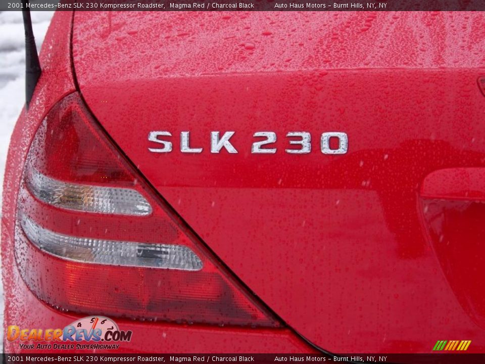 2001 Mercedes-Benz SLK 230 Kompressor Roadster Magma Red / Charcoal Black Photo #14