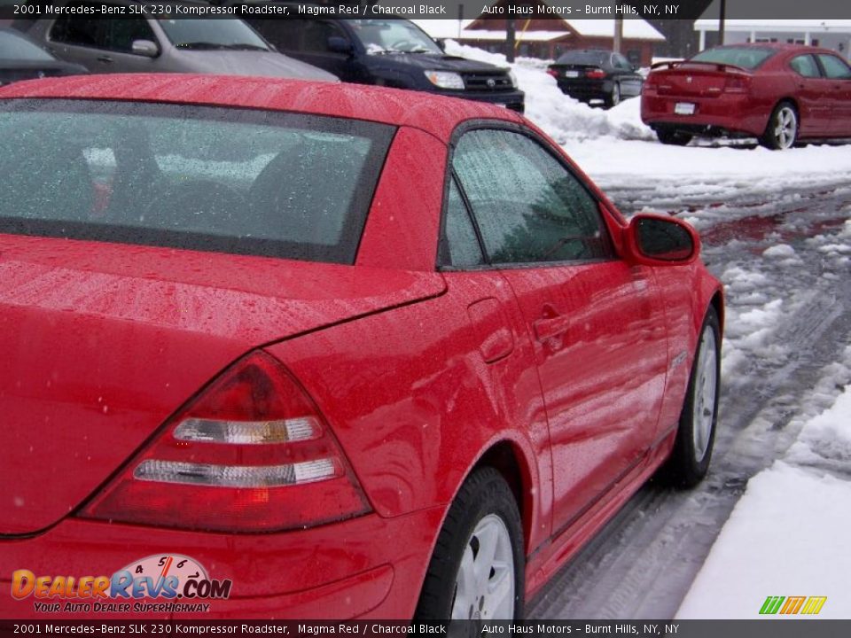 2001 Mercedes-Benz SLK 230 Kompressor Roadster Magma Red / Charcoal Black Photo #15