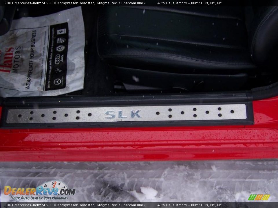 2001 Mercedes-Benz SLK 230 Kompressor Roadster Magma Red / Charcoal Black Photo #17