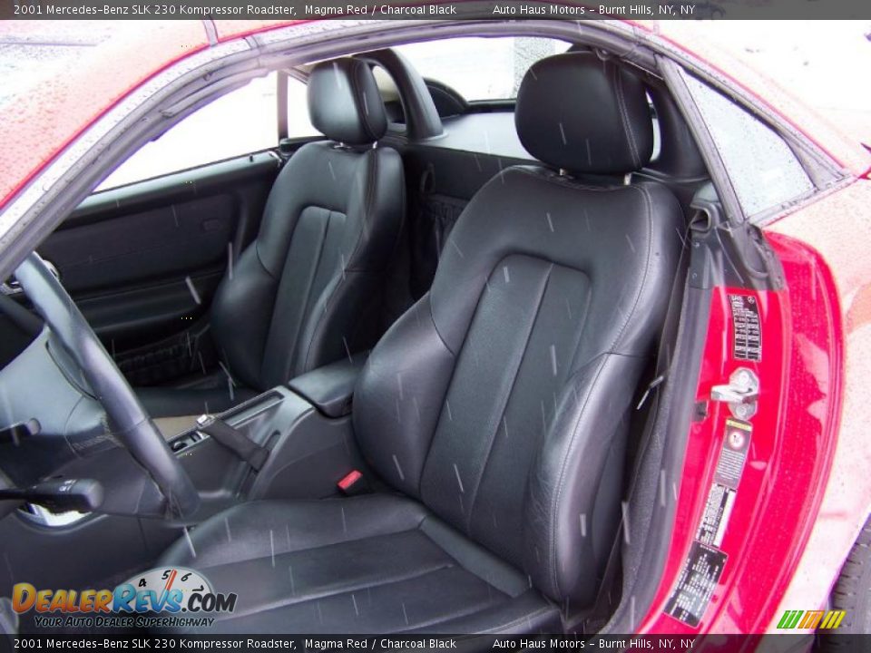 2001 Mercedes-Benz SLK 230 Kompressor Roadster Magma Red / Charcoal Black Photo #19