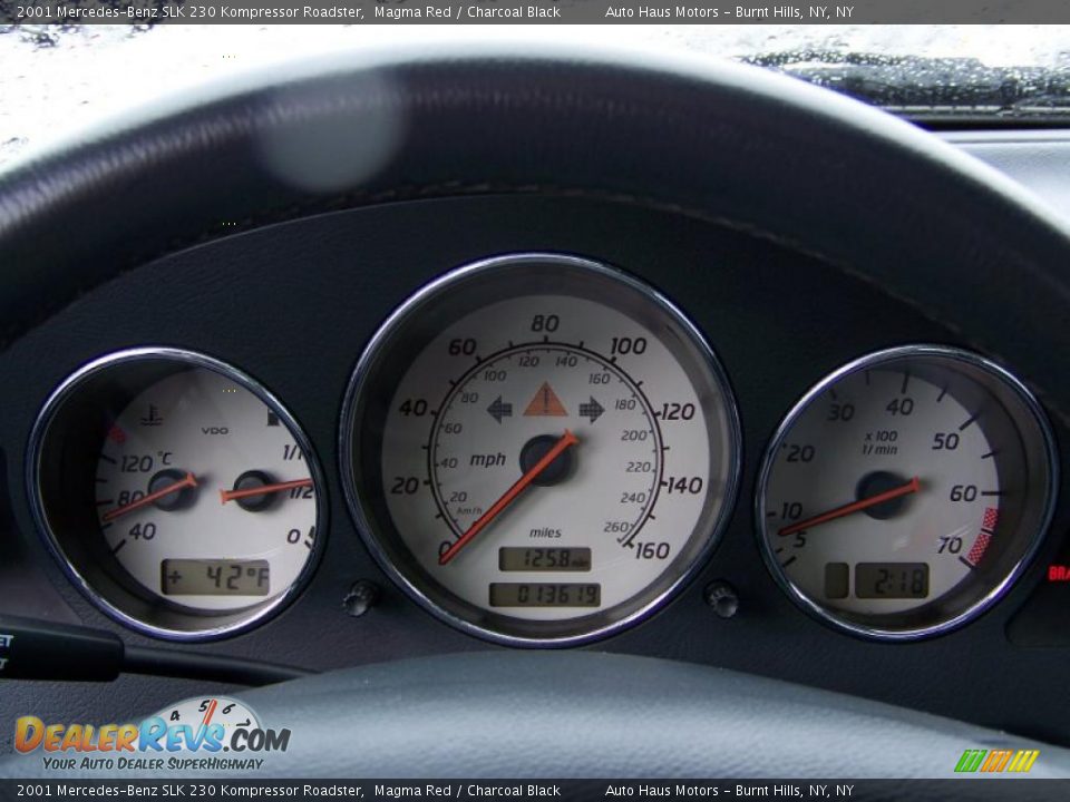 2001 Mercedes-Benz SLK 230 Kompressor Roadster Magma Red / Charcoal Black Photo #21