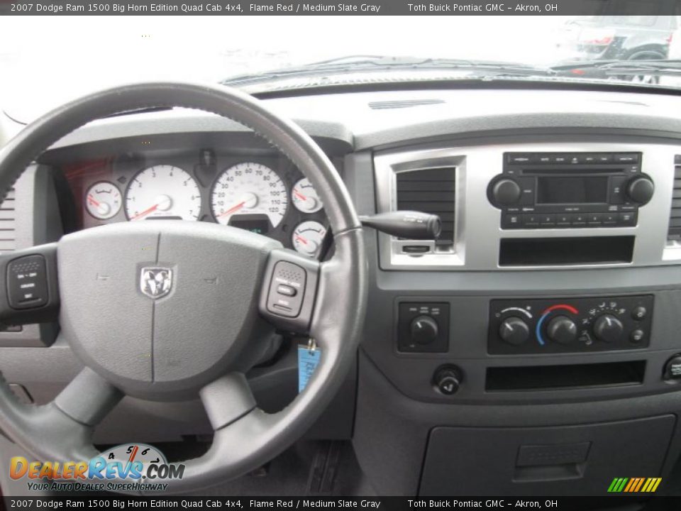 2007 Dodge Ram 1500 Big Horn Edition Quad Cab 4x4 Flame Red / Medium Slate Gray Photo #9