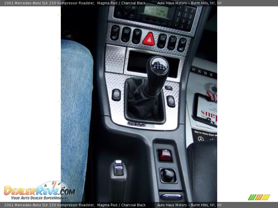 2001 Mercedes-Benz SLK 230 Kompressor Roadster Magma Red / Charcoal Black Photo #25