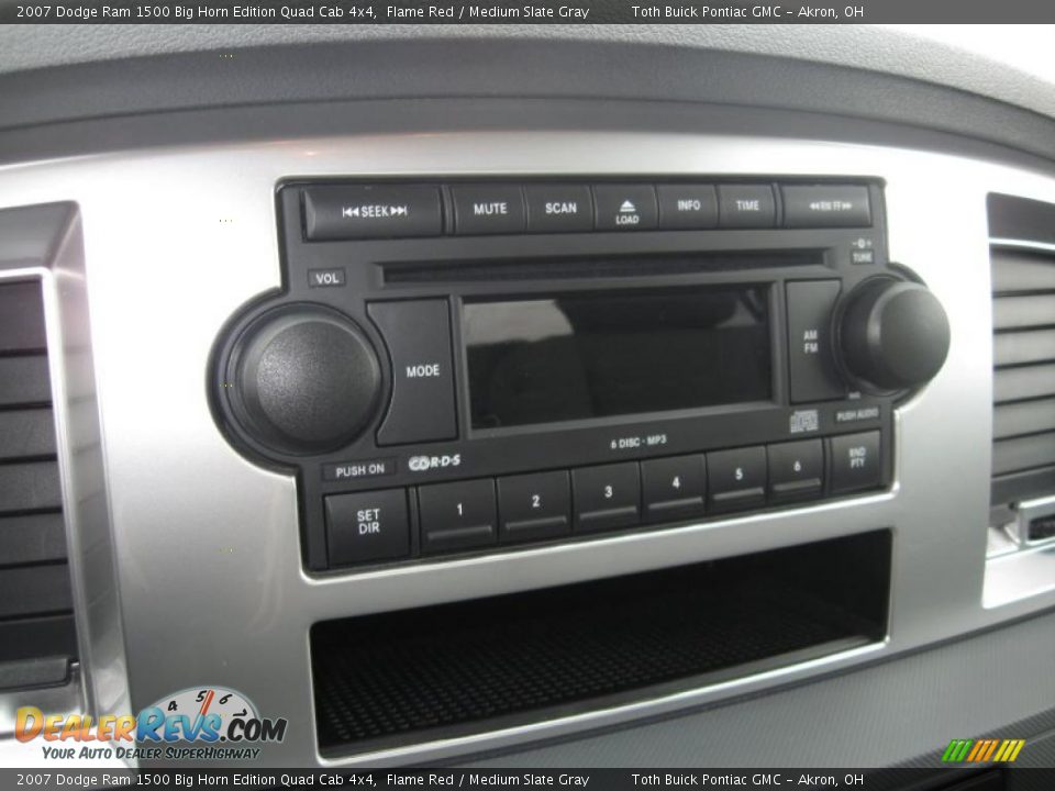 2007 Dodge Ram 1500 Big Horn Edition Quad Cab 4x4 Flame Red / Medium Slate Gray Photo #12