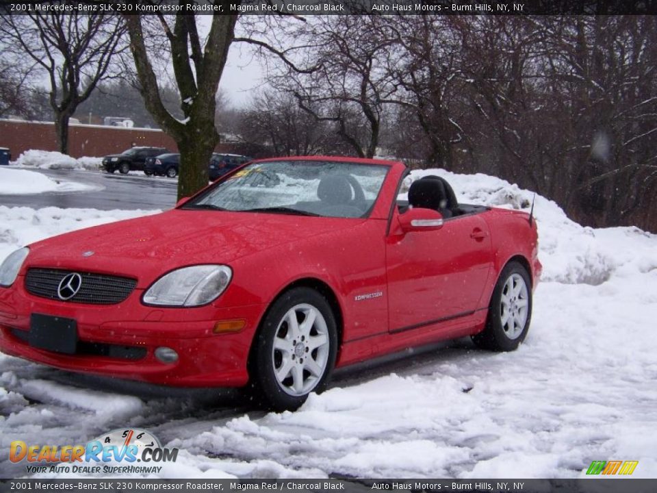 2001 Mercedes-Benz SLK 230 Kompressor Roadster Magma Red / Charcoal Black Photo #27
