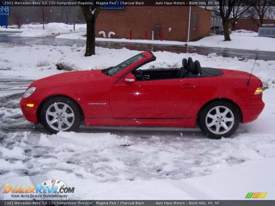 2001 Mercedes-Benz SLK 230 Kompressor Roadster Magma Red / Charcoal Black Photo #28