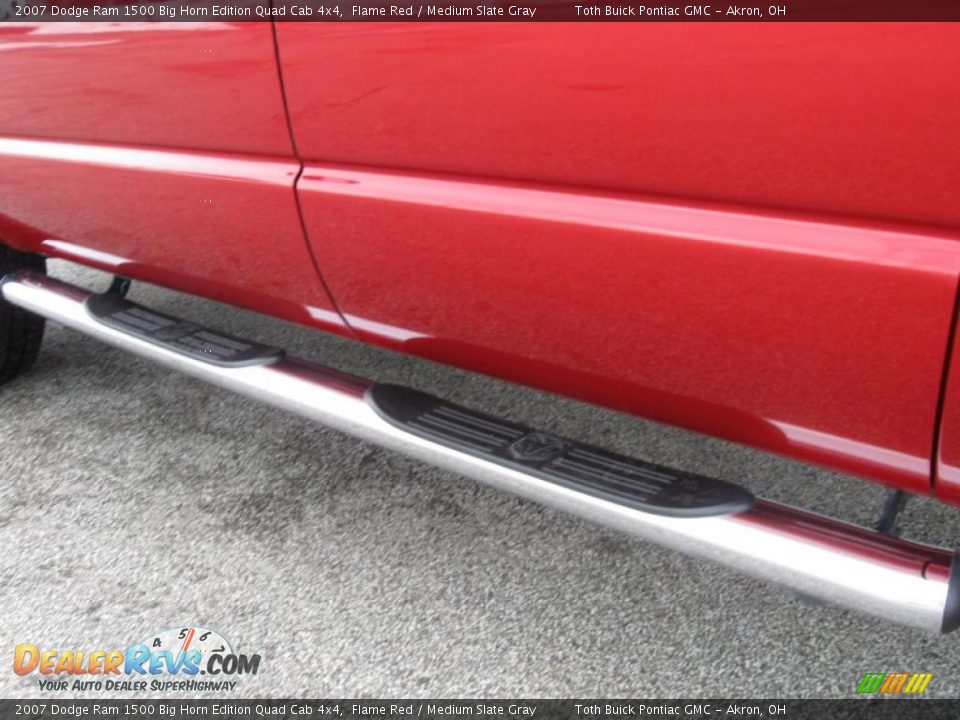 2007 Dodge Ram 1500 Big Horn Edition Quad Cab 4x4 Flame Red / Medium Slate Gray Photo #16