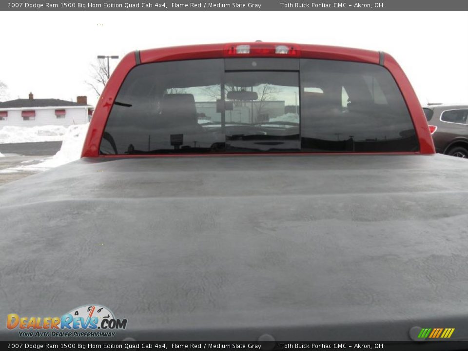 2007 Dodge Ram 1500 Big Horn Edition Quad Cab 4x4 Flame Red / Medium Slate Gray Photo #18