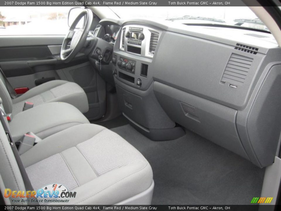 2007 Dodge Ram 1500 Big Horn Edition Quad Cab 4x4 Flame Red / Medium Slate Gray Photo #20
