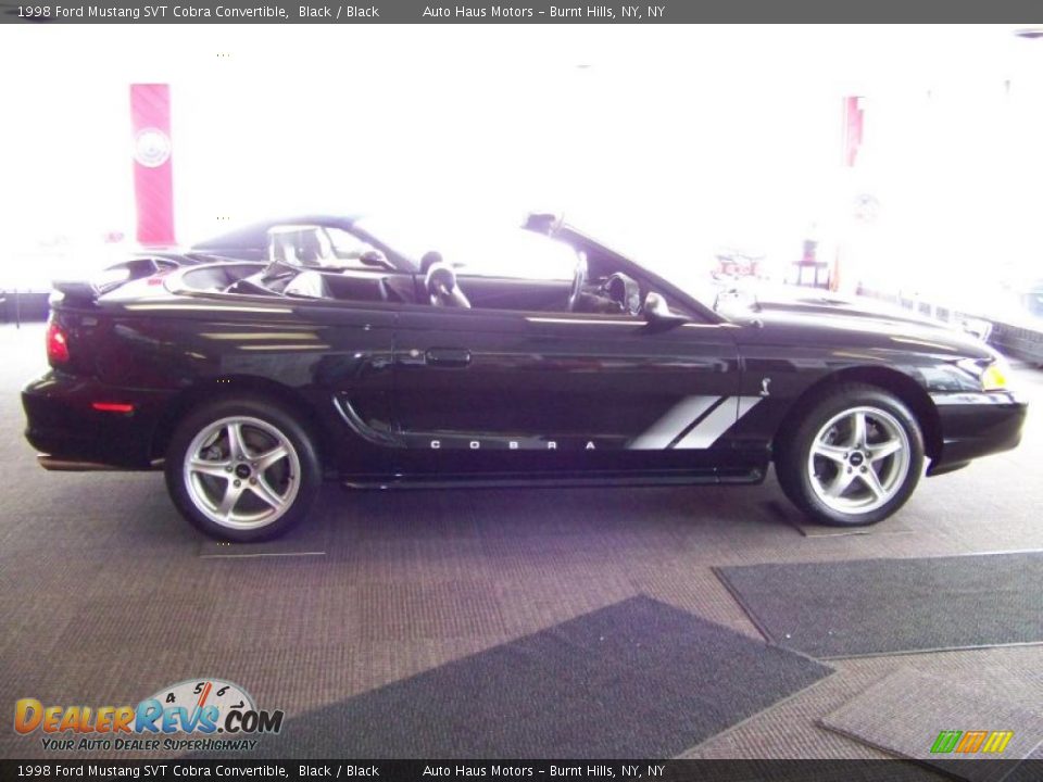 1998 Ford Mustang SVT Cobra Convertible Black / Black Photo #4
