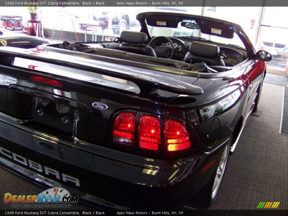 1998 Ford Mustang SVT Cobra Convertible Black / Black Photo #5