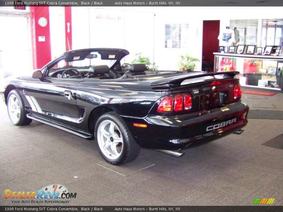 1998 Ford Mustang SVT Cobra Convertible Black / Black Photo #7