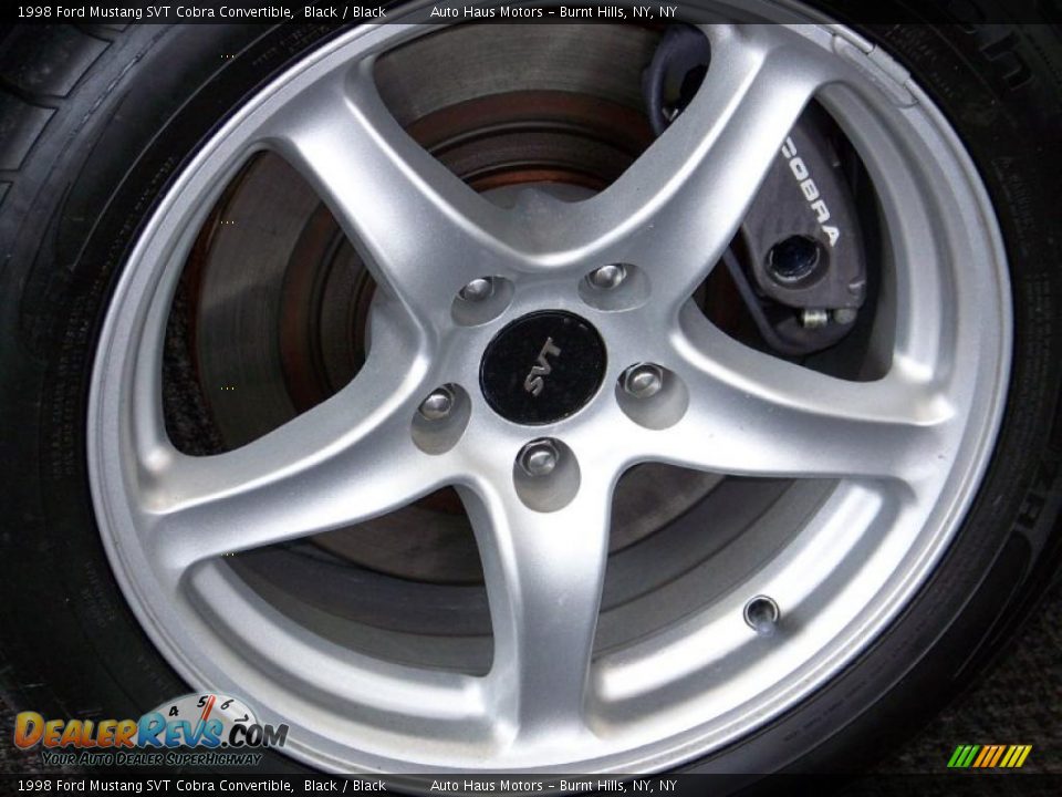 1998 Ford Mustang SVT Cobra Convertible Black / Black Photo #10