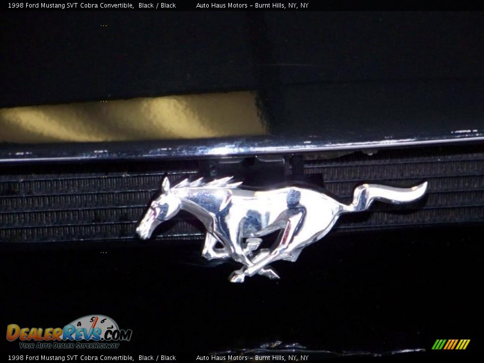 1998 Ford Mustang SVT Cobra Convertible Black / Black Photo #12