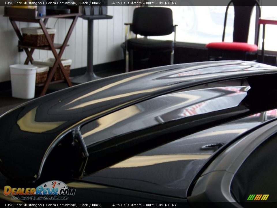 1998 Ford Mustang SVT Cobra Convertible Black / Black Photo #13