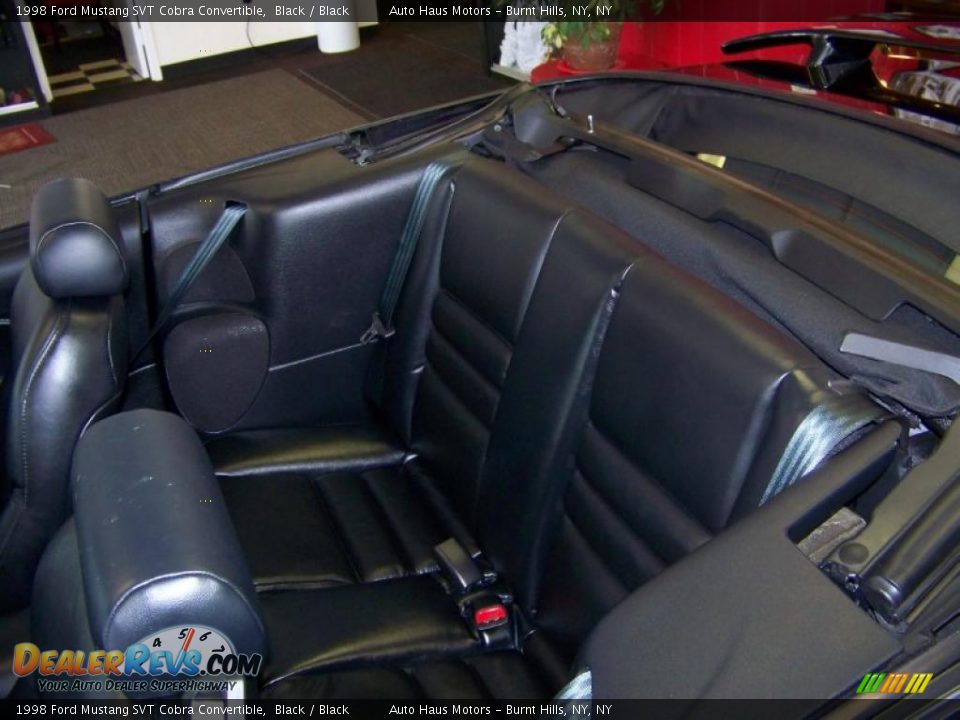 1998 Ford Mustang SVT Cobra Convertible Black / Black Photo #16