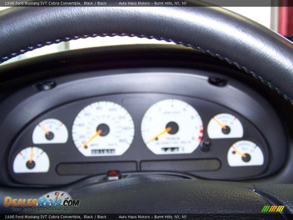 1998 Ford Mustang SVT Cobra Convertible Black / Black Photo #19