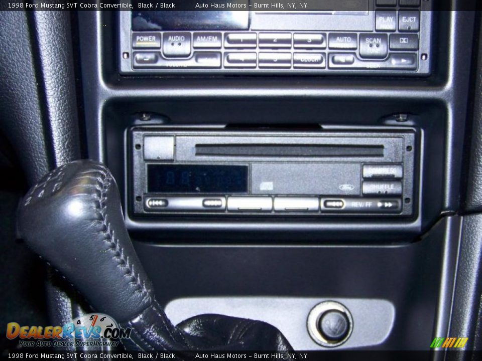 1998 Ford Mustang SVT Cobra Convertible Black / Black Photo #23