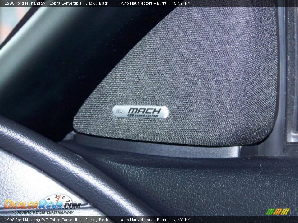 1998 Ford Mustang SVT Cobra Convertible Black / Black Photo #26