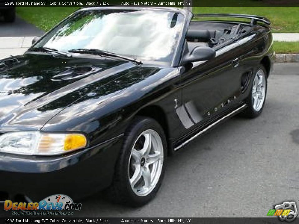 1998 Ford Mustang SVT Cobra Convertible Black / Black Photo #27