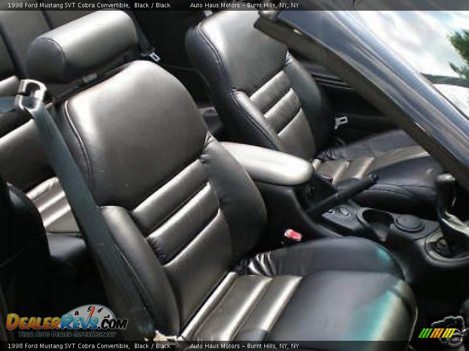 1998 Ford Mustang SVT Cobra Convertible Black / Black Photo #28