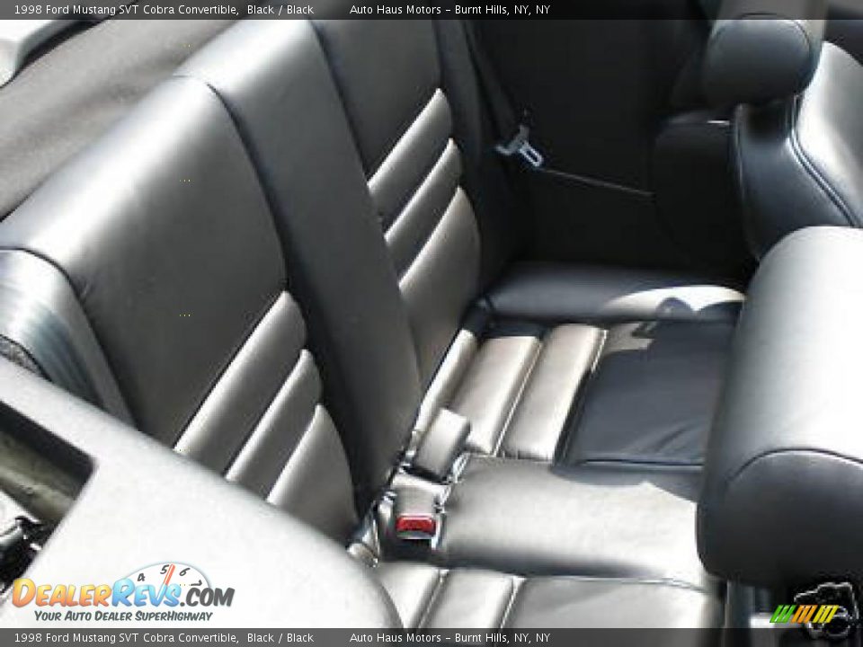 1998 Ford Mustang SVT Cobra Convertible Black / Black Photo #29