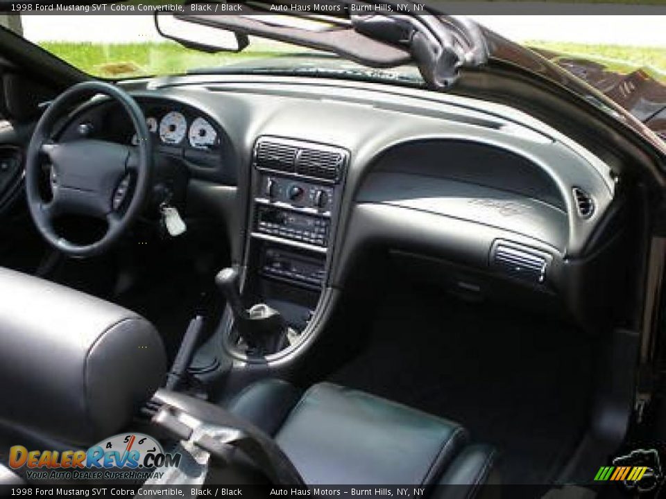 1998 Ford Mustang SVT Cobra Convertible Black / Black Photo #30
