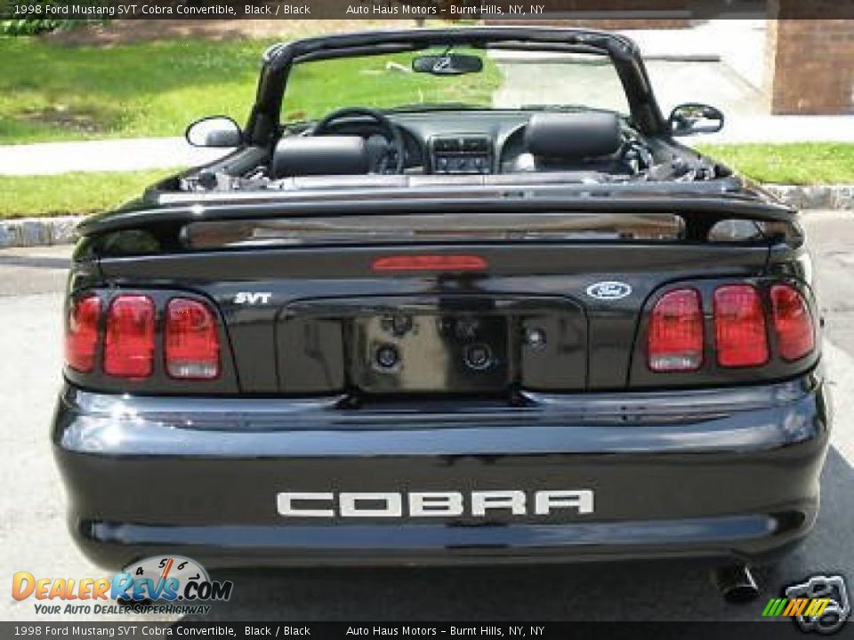 1998 Ford Mustang SVT Cobra Convertible Black / Black Photo #32