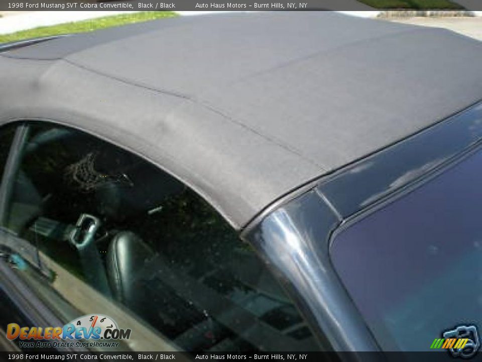 1998 Ford Mustang SVT Cobra Convertible Black / Black Photo #36