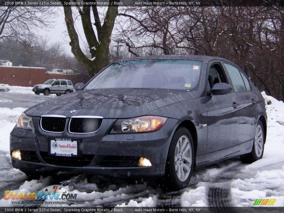 2006 BMW 3 Series 325xi Sedan Sparkling Graphite Metallic / Black Photo #1