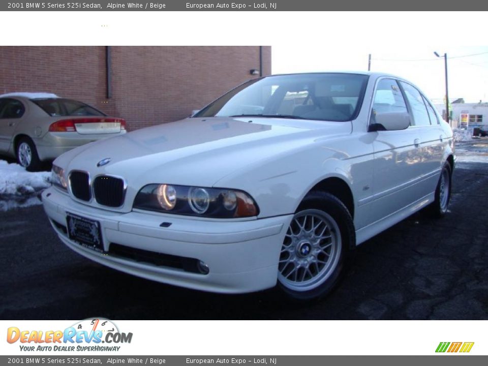 2001 BMW 5 Series 525i Sedan Alpine White / Beige Photo #1